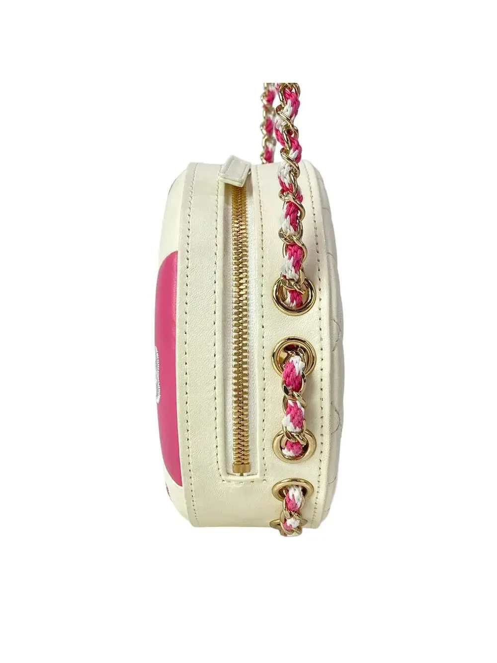 Chanel Cream Pink Clear Lambskin Vinyl #305537C22B